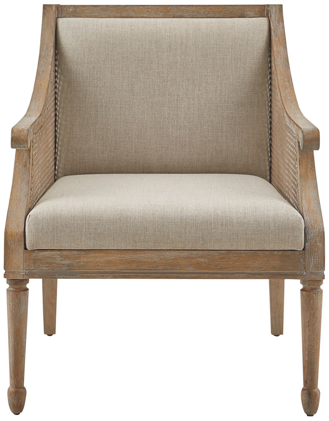Marth Stewart Isla Natural Fabric Accent Armchair