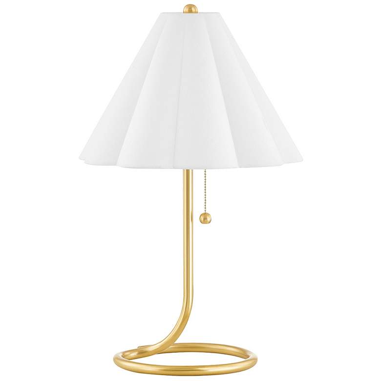 Image 1 Martha 1 Light Table Lamp Aged Brass