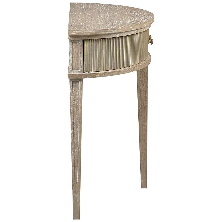 Image 3 Martha Stewart 31" Reclaimed Greige 2-Door Storage Console Table more views