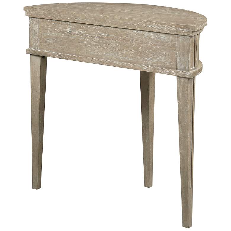 Image 5 Martha Stewart 31 inch Reclaimed Greige 2-Door Storage Console Table more views