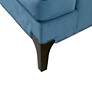 4_Martha Stewart Anna Blue Jacquard Fabric Accent Armchair more views
