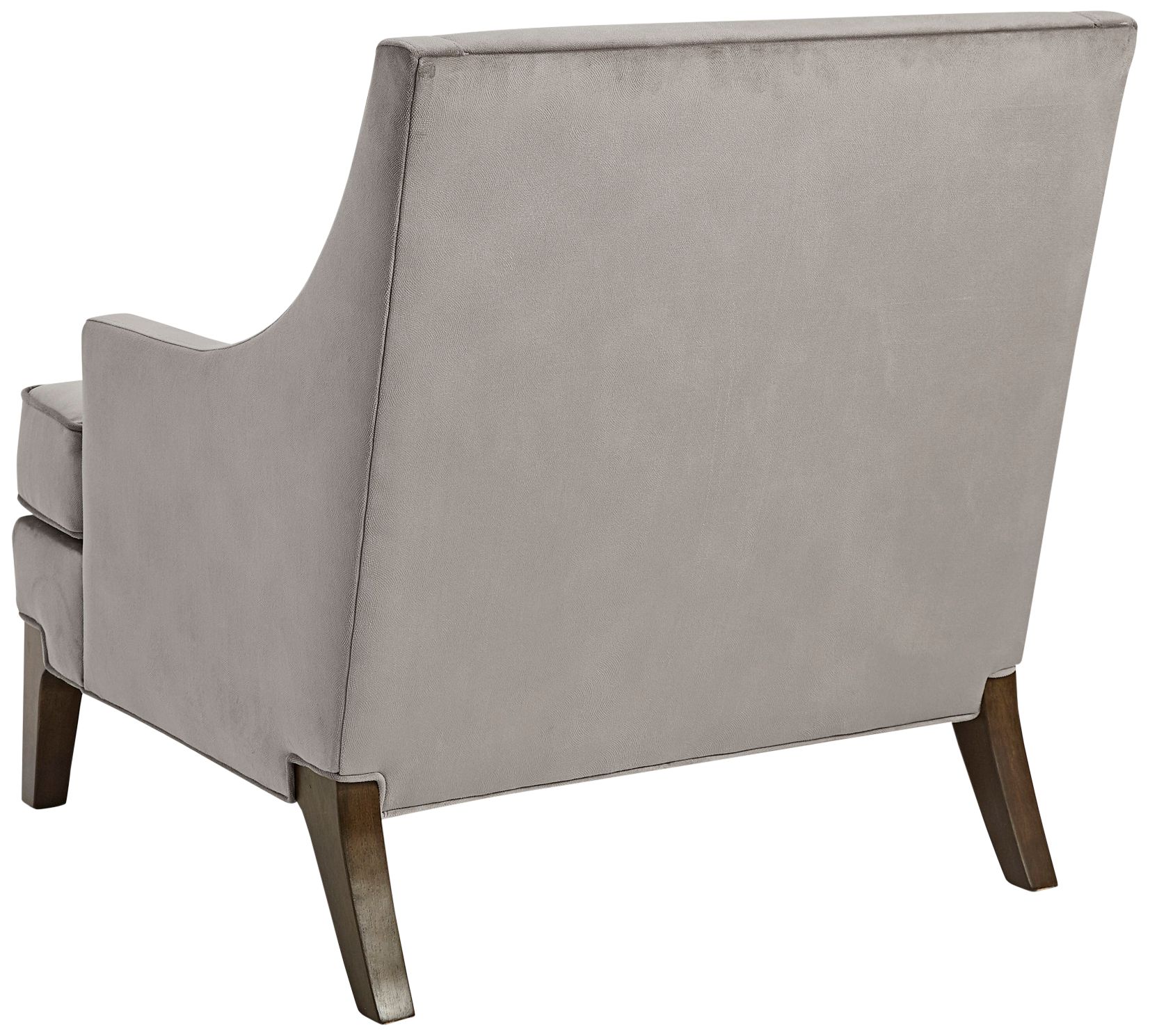 Martha Stewart Anna Light Gray Fabric Accent Armchair in scene