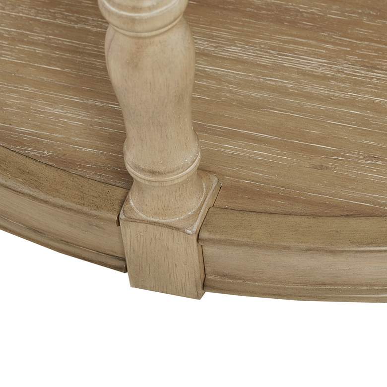 Image 4 Martha Stewart Belden 36"W Reclaimed Natural Wood Round Coffee Table more views