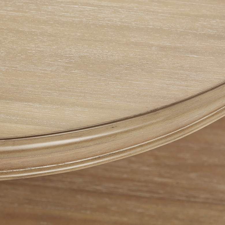 Image 5 Martha Stewart Belden 36"W Reclaimed Natural Wood Round Coffee Table more views