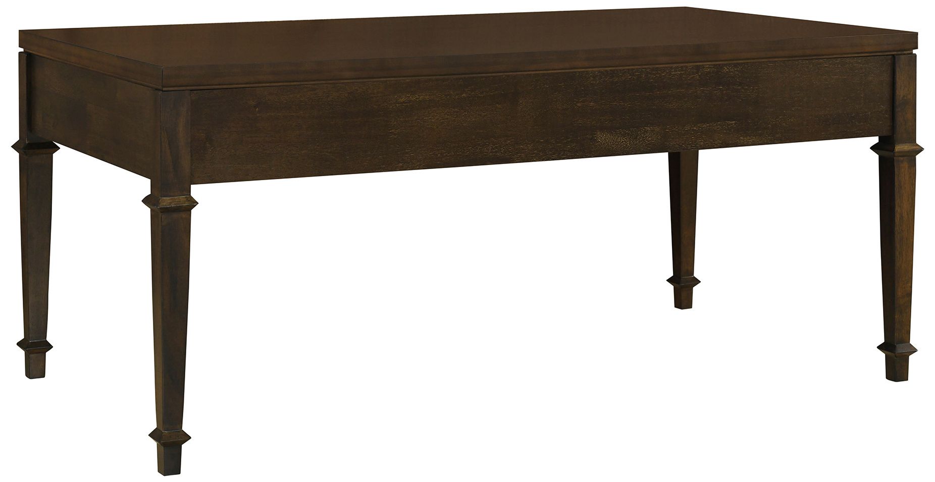Image 4 Martha Stewart Brown Kenna Fluted 2-drawer Coffee Table more views