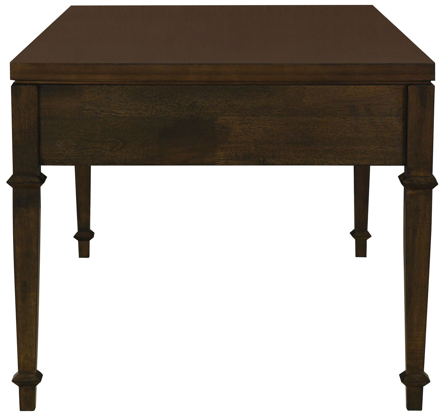 Image 5 Martha Stewart Brown Kenna Fluted 2-drawer Coffee Table more views