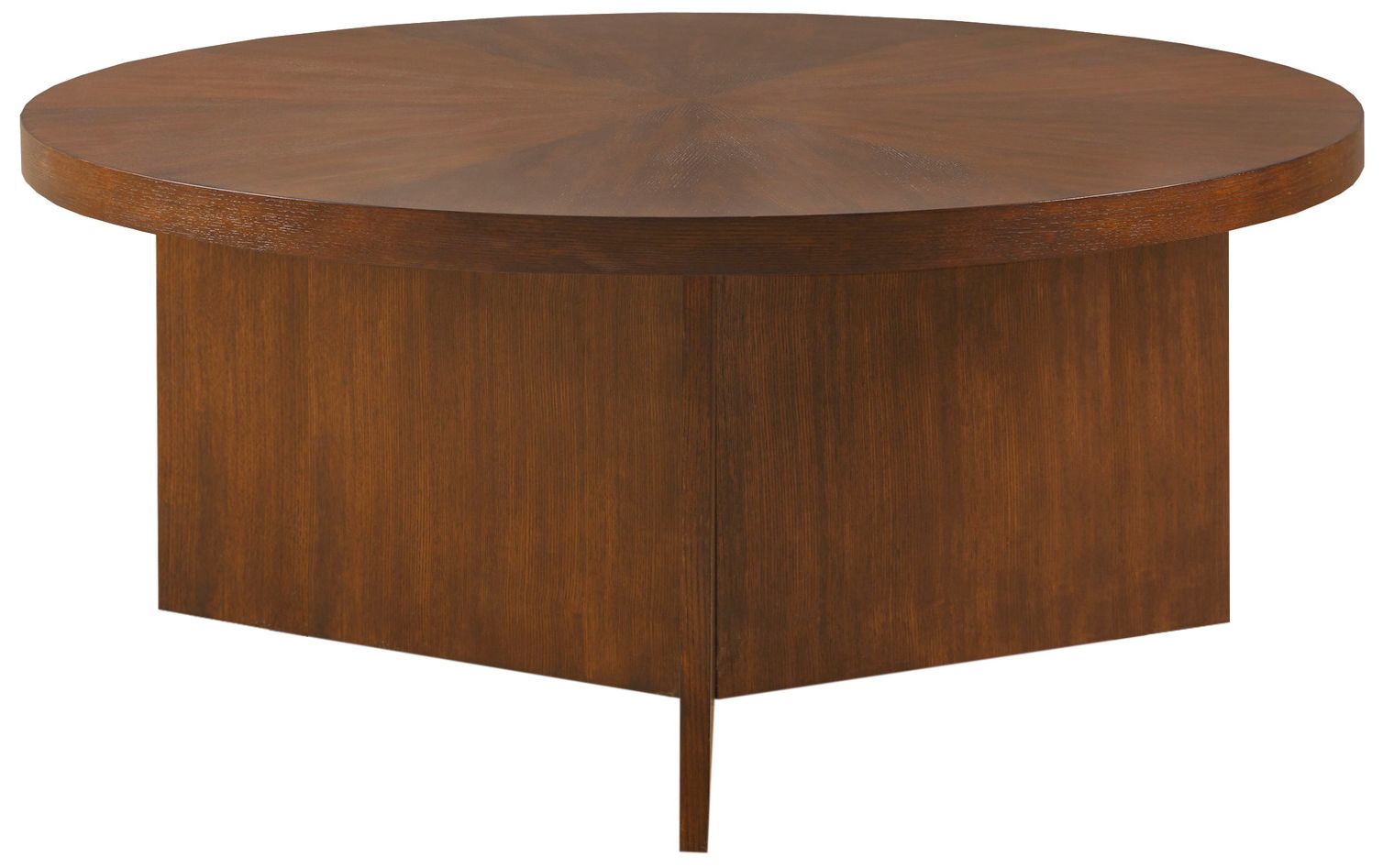 Martha Stewart Brown Sadie Round Coffee table