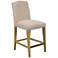 Martha Stewart Connor 25" Tan Fabric Counter Stool