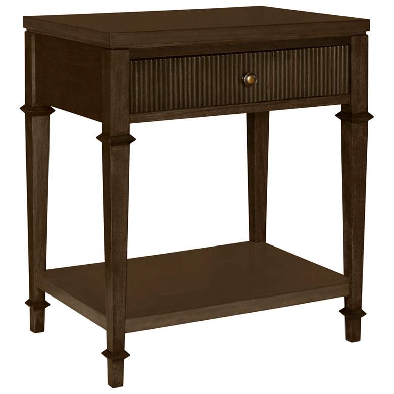 Image 1 Martha Stewart Dark Coffee Kenna Nightstand