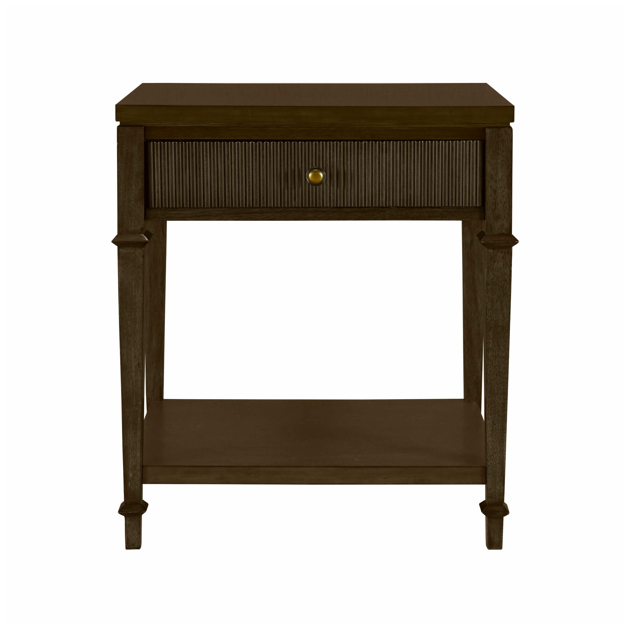 Image 3 Martha Stewart Dark Coffee Kenna Nightstand more views