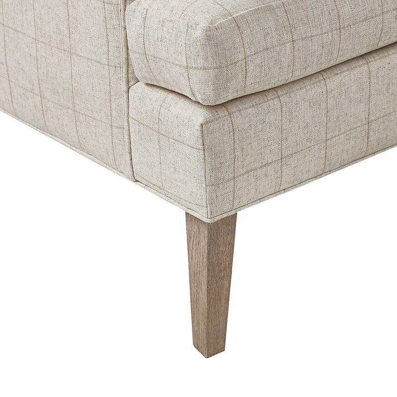 Image 3 Martha Stewart Decker Beige Fabric Accent Armchair more views