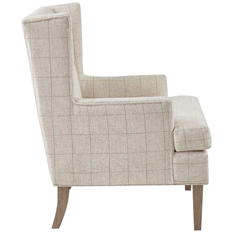 Image 6 Martha Stewart Decker Beige Fabric Accent Armchair more views