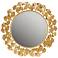 Martha Stewart Eden Gold 30 1/2" Ginkgo Leaf Wall Mirror