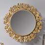1_Martha Stewart Eden Gold 30 1/2" Ginkgo Leaf Wall Mirror