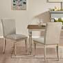 1_Martha Stewart Fiona Light Gray Fabric Dining Chairs Set of 2