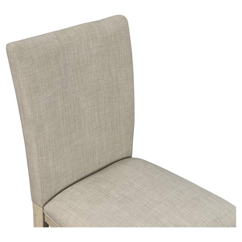 Image 3 Martha Stewart Fiona Light Gray Fabric Dining Chairs Set of 2 more views