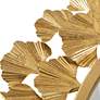 Martha Stewart Gold Eden Textured antique gold foil ginkgo mirror