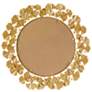 Martha Stewart Gold Eden Textured antique gold foil ginkgo mirror
