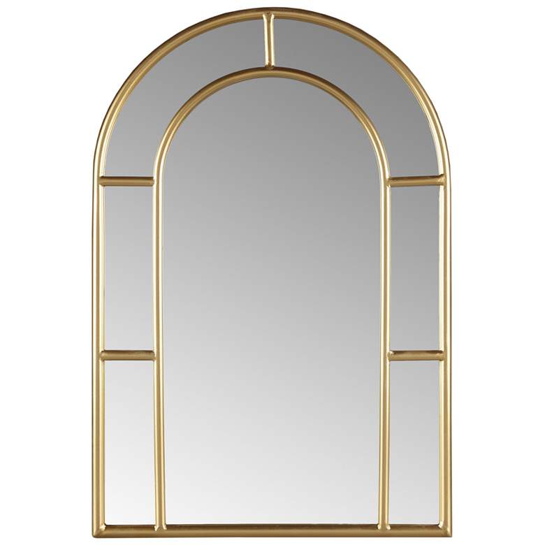 Image 1 Martha Stewart Gold Regina Gold Arched Wall Mirror