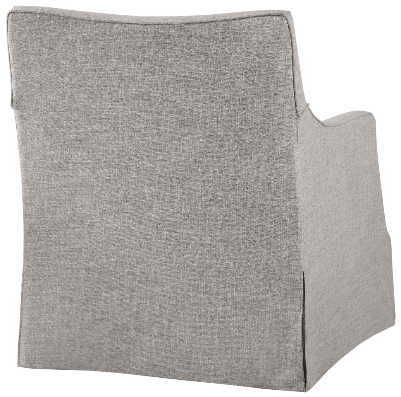 Image 6 Martha Stewart Grey London Skirted Swivel Chair more views