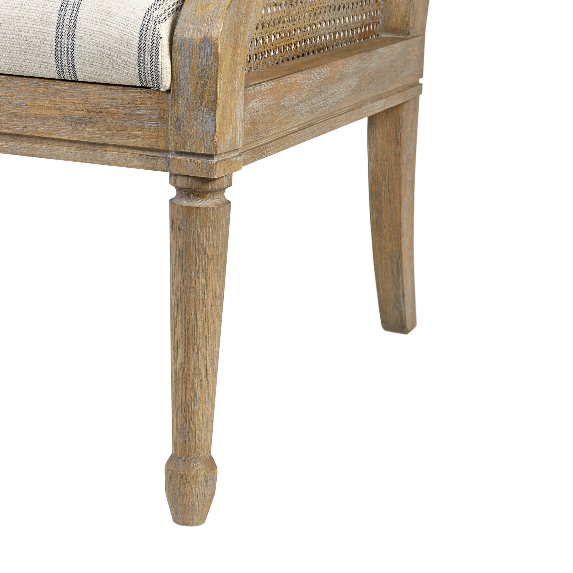 Image 3 Martha Stewart Isla Beige Fabric Accent Armchair more views