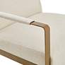 Martha Stewart Jayco Cream Velvet Fabric Accent Chair