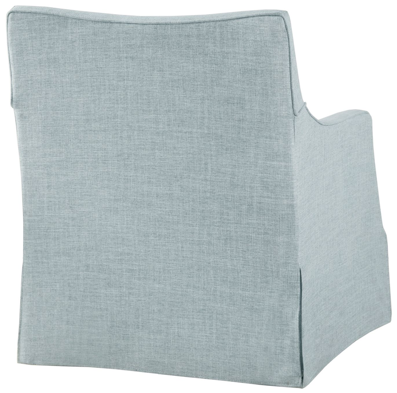 Image 6 Martha Stewart Light Blue London Skirted Swivel Chair more views