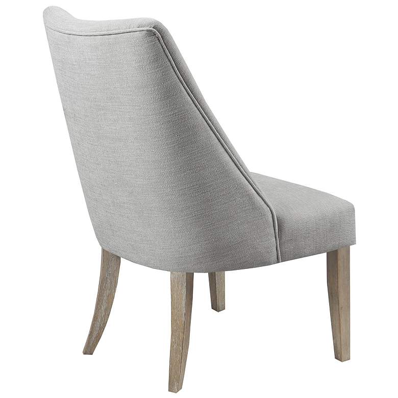 Image 5 Martha Stewart Light Grey Winfield Upholstered Dining chair Set of 2 more views