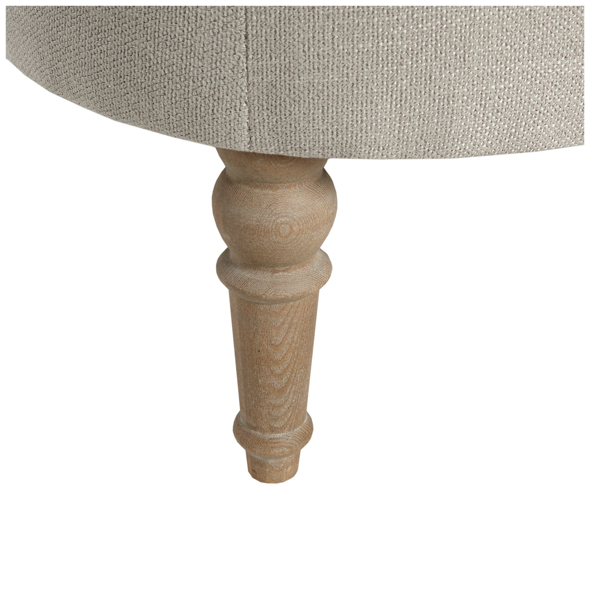 Image 3 Martha Stewart Linen Clara Accent Ottoman more views