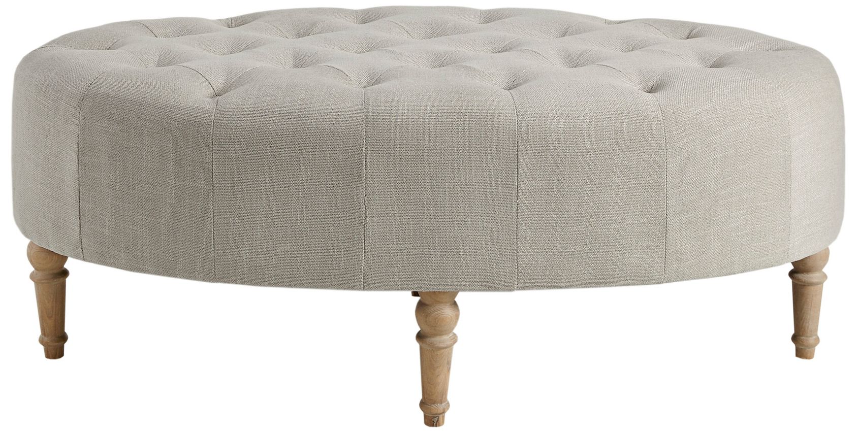 Image 4 Martha Stewart Linen Clara Accent Ottoman more views