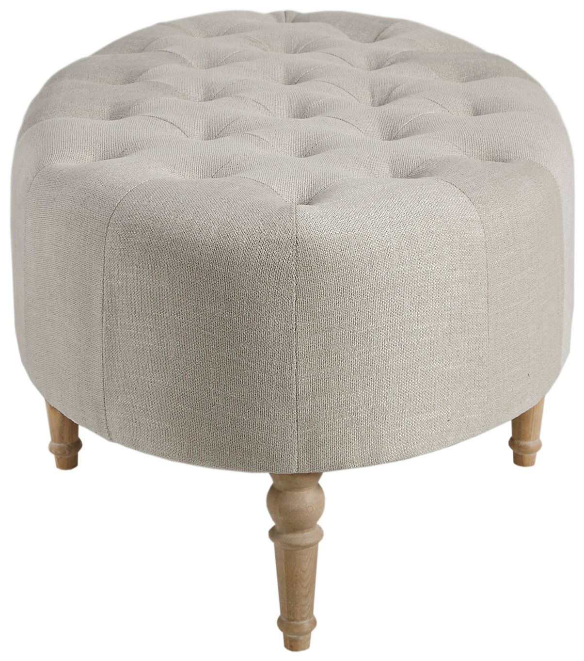 Image 5 Martha Stewart Linen Clara Accent Ottoman more views