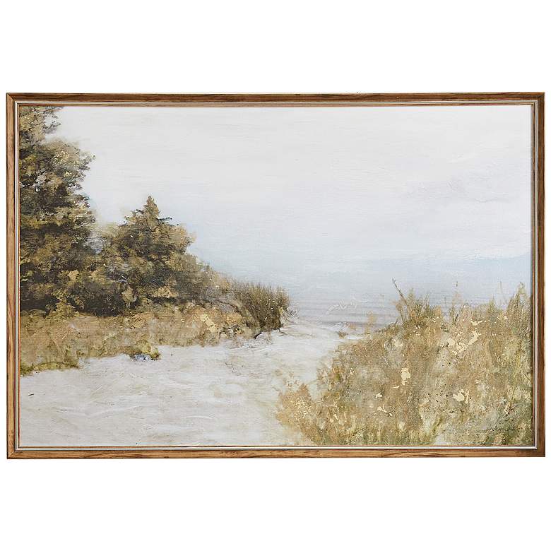 Image 2 Martha Stewart Multi Lake Walk Framed Gel Coated Canvas