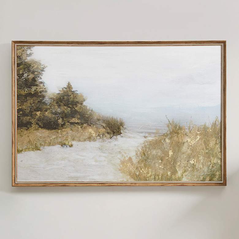 Image 1 Martha Stewart Multi Lake Walk Framed Gel Coated Canvas