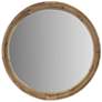 Martha Stewart Natural Luna Natural Rattan Round Wall Mirror