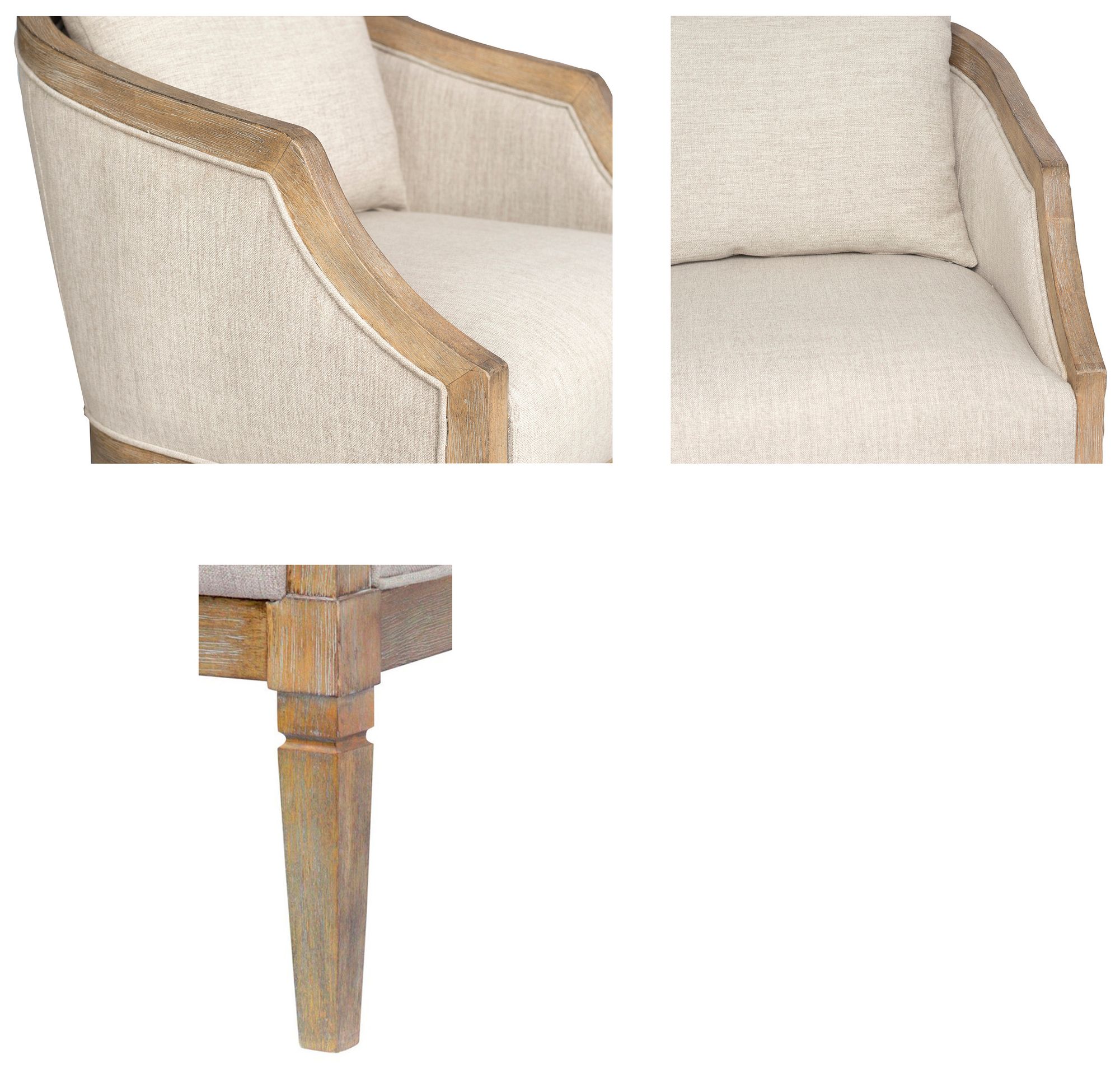 Image 7 Martha Stewart Natural Whitney Accent Chair more views