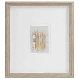 Image1 of Martha Stewart Off-White Natural Agate Double Mat Shadow Box Wall Decor