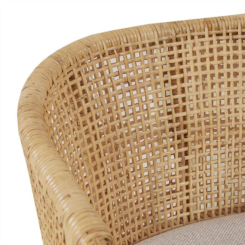 Image 4 Martha Stewart Playa 25" Natural Rattan Counter Stool more views