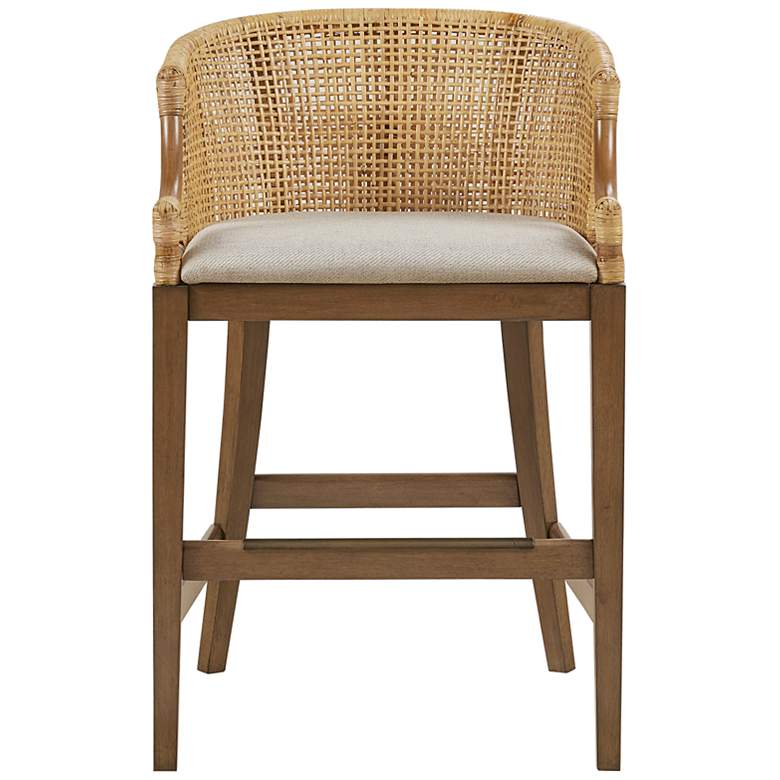 Image 7 Martha Stewart Playa 25 inch Natural Rattan Counter Stool more views