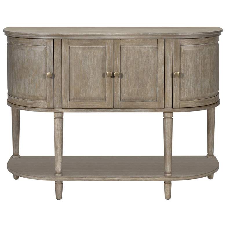 Image 1 Martha Stewart Reclaimed Wheat Ayanna Accent Cabinet with Lower Shelf