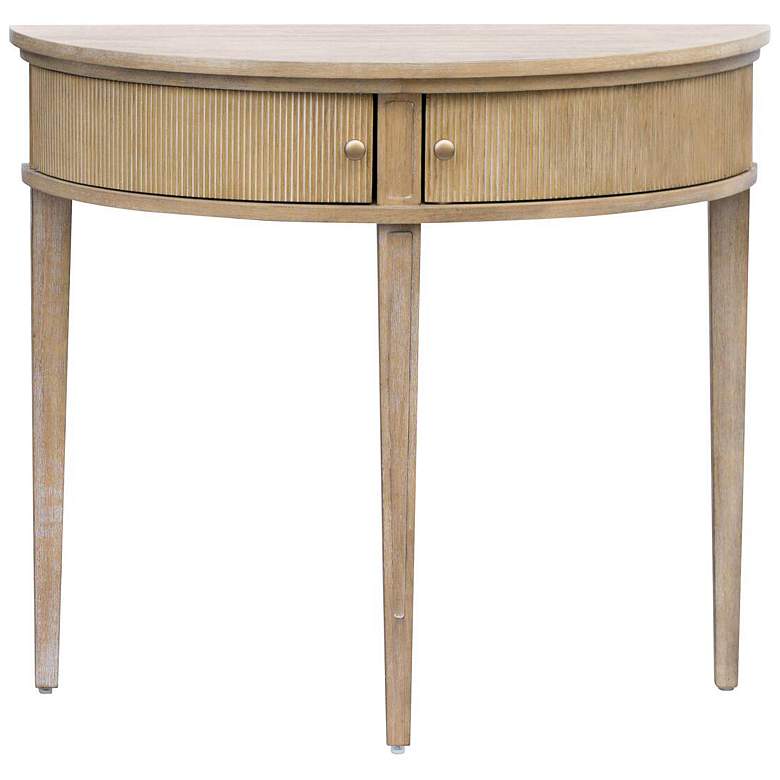 Image 1 Martha Stewart Reclaimed Wheat Crestview Storage Console Table 36"W