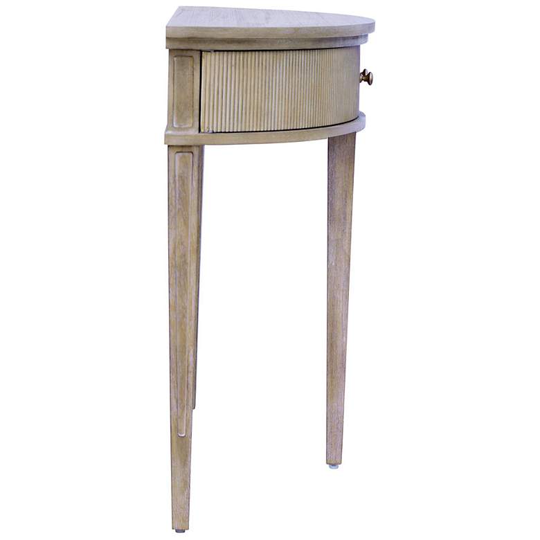 Image 3 Martha Stewart Reclaimed Wheat Crestview Storage Console Table 36"W more views