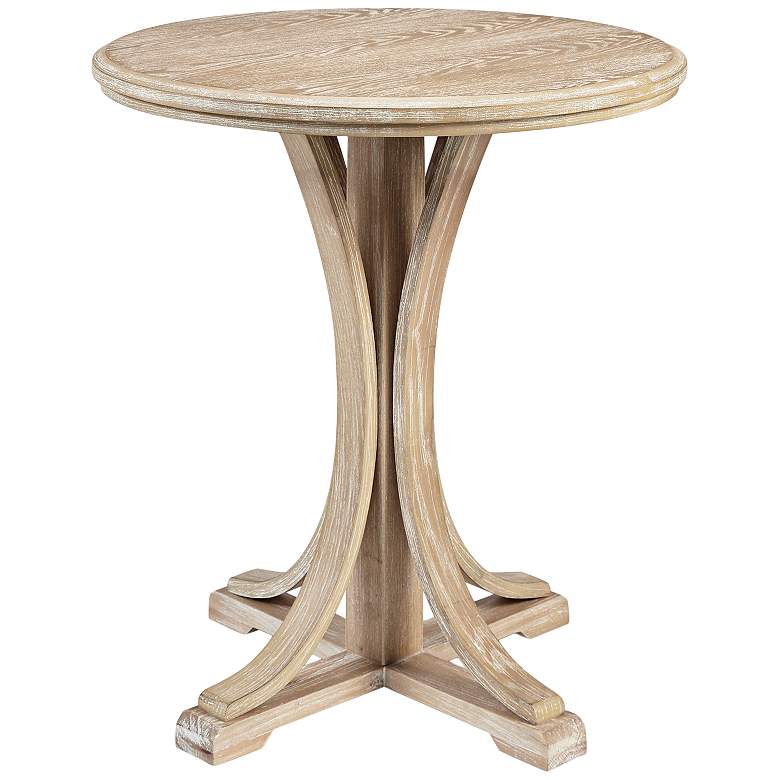 Image 3 Martha Stewart Reclaimed Wheat Fatima Round Accent Table