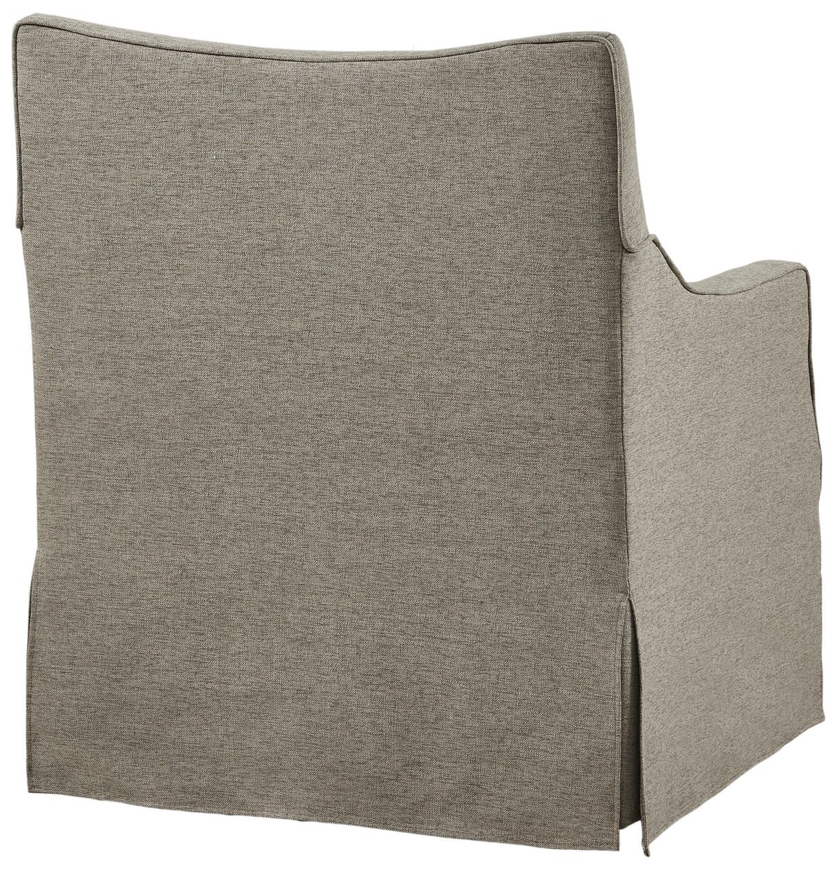 Image 6 Martha Stewart Tan Multi London Skirted Swivel Chair more views