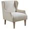 Martha Stewart Taupe Malcom Wing Back Accent Chair