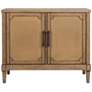 Martha Stewart Toasted Almond Salina Woven Cane Accent Cabinet