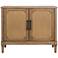 Martha Stewart Toasted Almond Salina Woven Cane Accent Cabinet