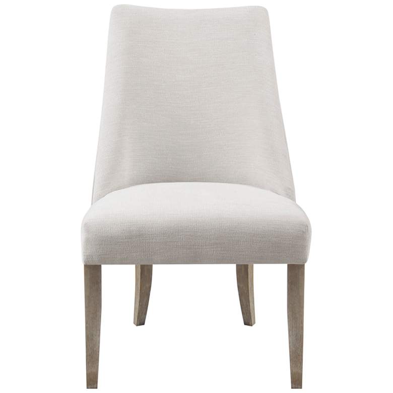 Image 4 Martha Stewart Winfield Ivory Fabric Dining Chairs Set of 2 more views
