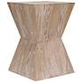 Martil 14" Wide Distressed Oak Wood Modern Side Table
