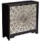 Martin 38" Wide Black and Pewter Mosaic 2-Door Accent Chest