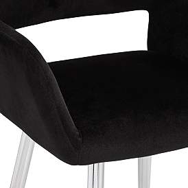 Image5 of Martin Black Fabric Modern Dining Chair more views